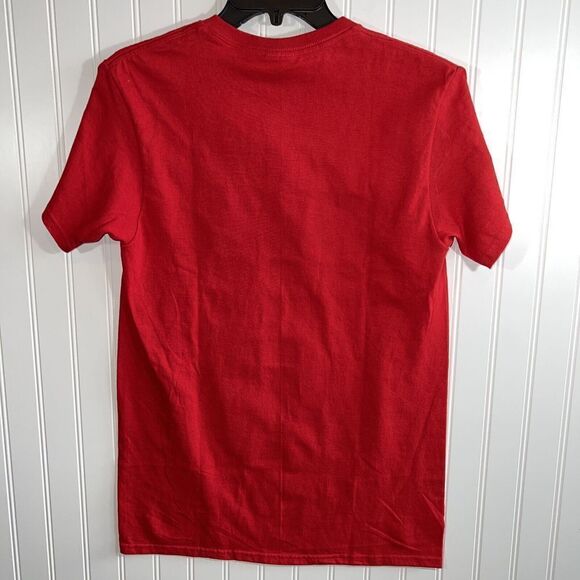 I’m Not Santa But You Can Sit On My Lap Tee Men’s Medium Red Short Slv Ugly - Picture 6 of 6